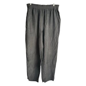 La Chine Inc by Galinda Wang Silk Pants Women’s Plus Size 1X Black Minimalist